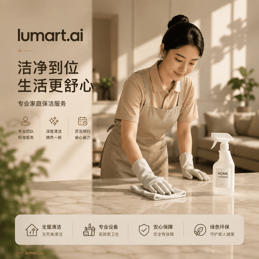家事服務推薦 — AI 行銷圖靈感