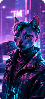 AI pet style transformation: Cyberpunk template