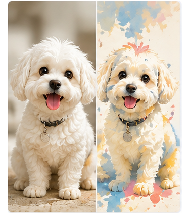 Sophia Wilson's AI pet style transformation case